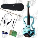 Electric Violin with Dyed-Black Wood Accessories for Students