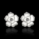 High Quality 18k Platinum Plated Womens Stud Earrings Jewellery Ke715