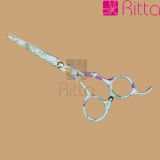 Flower Titanium-Coated Hair Cutting Scissors /Hairdressing Scissors (RS3022)