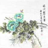Chinese Flower Oil Painting for Decoration