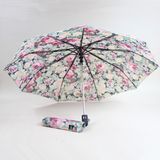 9k Print Design Fabric Fold Umbrella with Black Frame