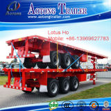 Liangshang Factory 3 Axles 40ft Flatbed Container Trailer for Sale