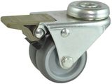 Light Duty TPR Caster Wheel with Break, Plain Bearing