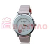 Pink Printing New Hot Promtion Round Silicone Watch