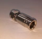 Compression F Male Plug Connector with Ring (YO 2-121)