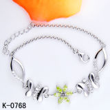 925 Silver Colored CZ Jewellery Bracelets (K-0768)