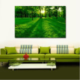 Wrapped Canvas Print, Green Trees