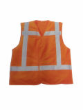 Hi-Viz Safety Vest with Reflective Bands (HS-V006)