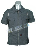 Men's Casual 100% Cotton Shirt Short Sleeve (3R-509S)