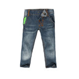 Boy's Jeans with Whiskers and Sandblast (15I3-113)