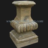 Antique Stone Carving Pedestal