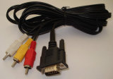 VGA Male to 3 RCA Cable