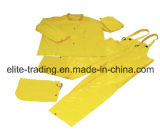PVC/Polyester Rain Suits Bib Pants with CE Certified