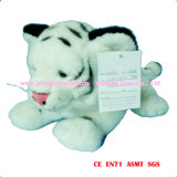 33cm White 3D Tiger Plush Toys