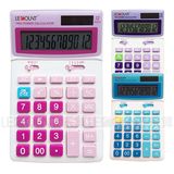 12 Digits Dual Power Desktop Calculator with Adjustable LCD Screen (LC227)