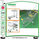Hypermarket Shopping Trolley Cart with Good Casters