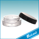 15g Plastic Cylindrical Foundation Pressed Powder Box with Colorful Cap