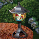 Tiffany Style Solar Patio & Garden Light