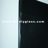 5mm Black Silk Tempered Glass for Building