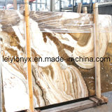 China Polished Wooden White Marble