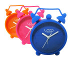 Promotional Kid's Colorful Logo Printed Silicone Table Alarm Clock