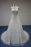 A-Line Wedding Dress & Embroidery Wedding Gown & Beaded Bridal Dress (LV1306)