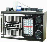 Portable Radio with USB/SD and Rechargeable Battery and Wooden Cabinet (HN -3312UAR)