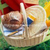 Food Save Natural Wicker Lidded Bread Basket