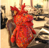 Holiday Gifts Dragon Stuffed Doll Made of Printed Cloth