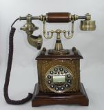 Wooden Antique Telephone (3111)