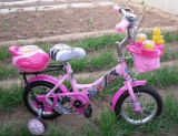 Pink Color Lovely Basket Kids Bike