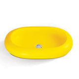 Modern Design Solid Surface Bathroom Mineral Casting Wash Basin/Sink (ST-106-Y)