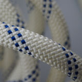 8mm White and Deep Blue 100%Polyester Rope