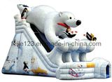 2013 New Design Polar Bear Inflatable Slide