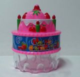 Birthday Cake Shaped Candy Container, Plastic Candy Box