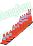 Flexible No Ageing Orange Soft PVC Safety Traffic Cones