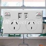 Australian 2400mA USB Wall Socket with Switches