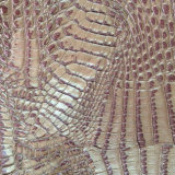 Furniture Leather Crocodile Pattern Semi PU Leather (7063-6A01)