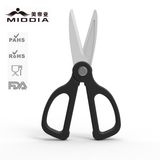 3inch Mirror Black Ceramic Kitchen Food Scissors for Kitchen Gadget