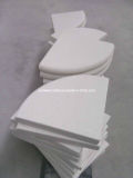 Polished White Artificial Quartz Stone Used for Soap Dish