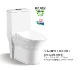 Siphonic Flushing Sanitary Ware Ceramic Toilet (NJ-5838)