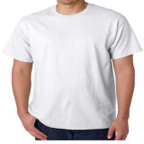 Custom Blank 100% Cotton Plain White T-Shirt