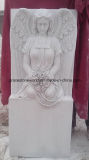Hunan White Marble Grave Monument Angel Sculpture