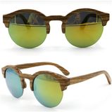 Fashion Half Frame Wooden Eyewear (s003)