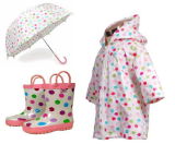 Children's Rain Boots, Raincoat, Umbrella