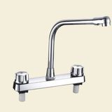 Double Handle Plastic Kitchen Faucet