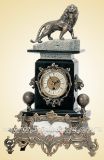 Marble & Casting-Copper Clock (JGP25)