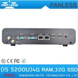 Fanless I5 Mini PC Desktop Computer Broadwell Intell Core I5 5200u 2.7GHz 4k HTPC Graphics 5500 2*Nics 2*HDMI 2*COM 300m WiFi