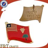 Custom Soft Enamel Epoxy Etching Flag Badge/Flag Badge/Badge Pin