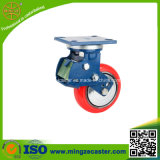 Red PU on Cast Iron Core Wheel for Casters